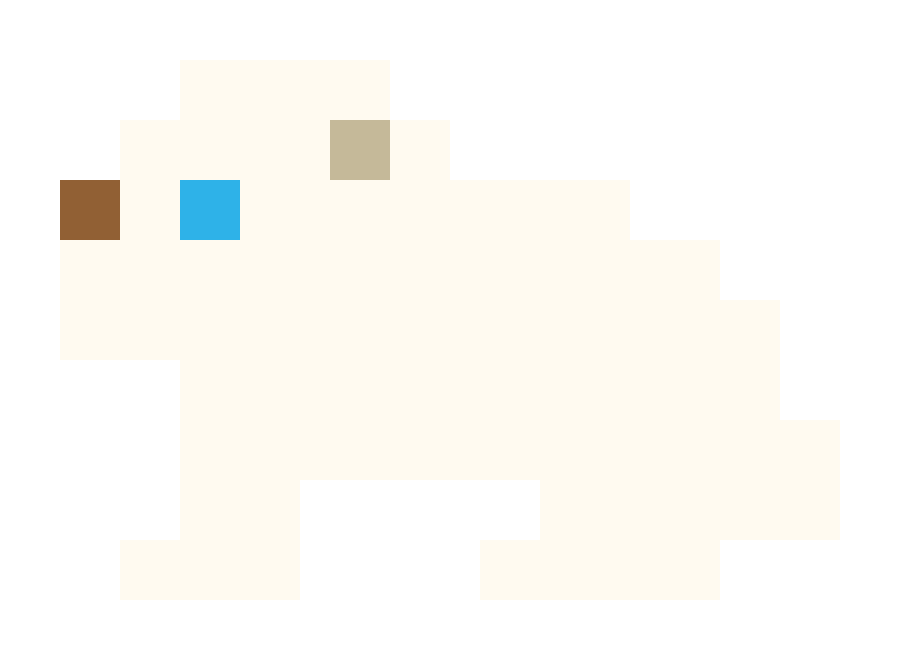 Standing polar bear pixel images