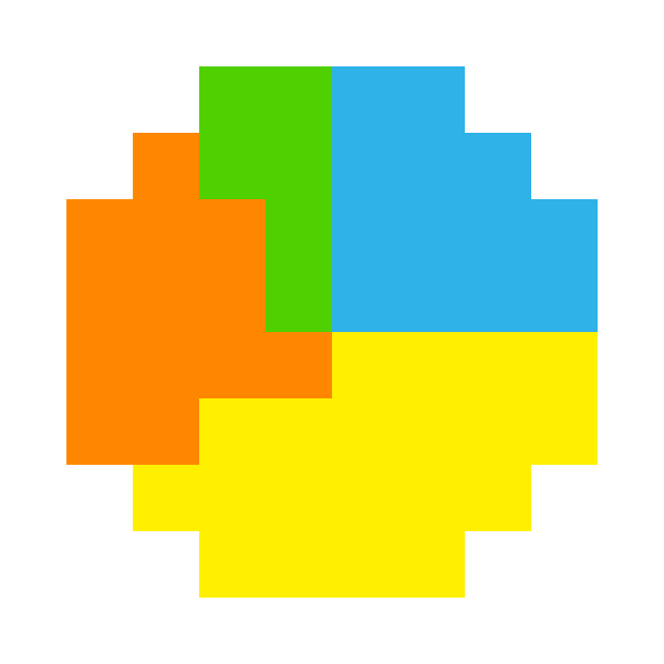 pie chart pixel images