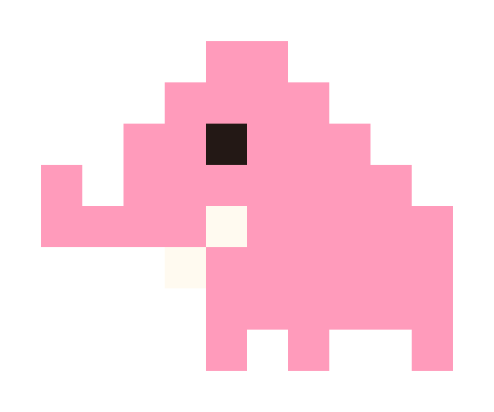 Pink mammoth pixel images