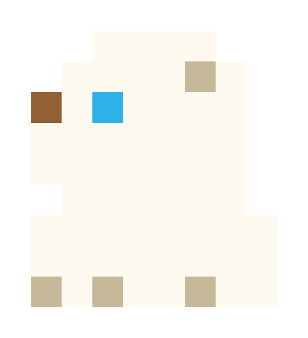 Sitting polar bear pixel images