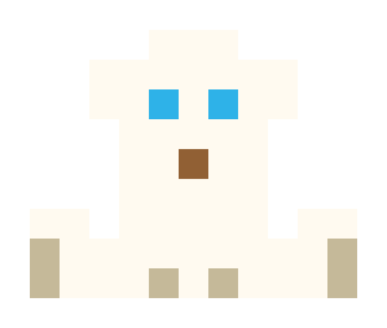 polar bear pixel images