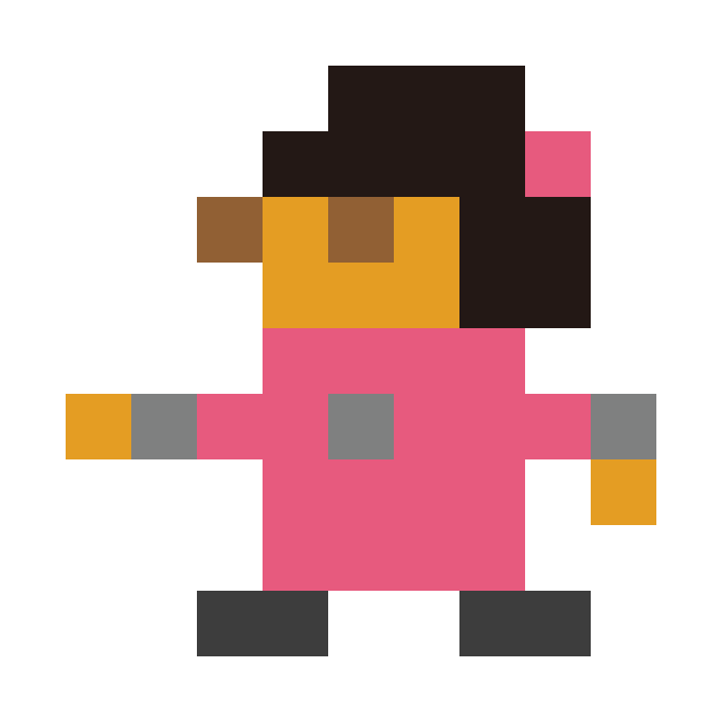 Pink Ninja pixel images