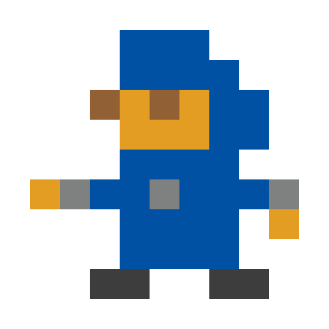 Blue Ninja pixel images