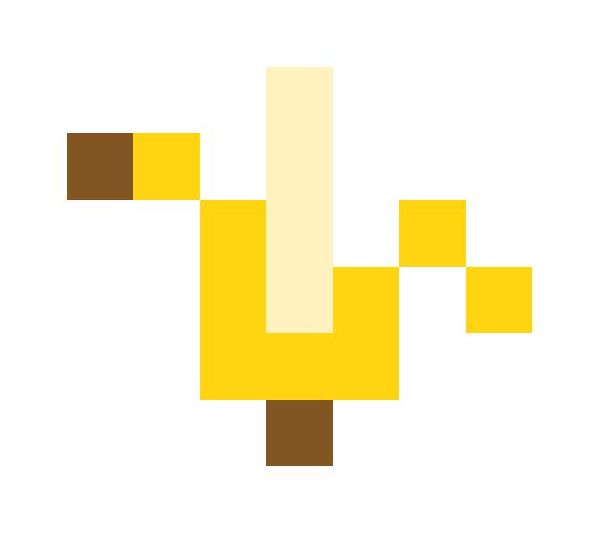 Peeled bananas pixel images